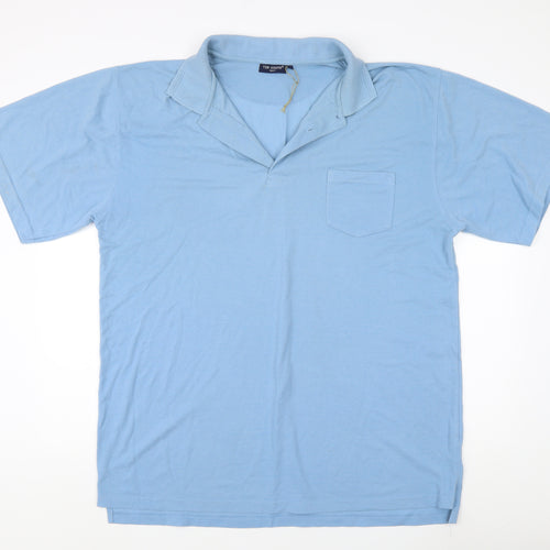 Tom Hagan Men's Blue Polo Shirt 3XL - Casual Comfort