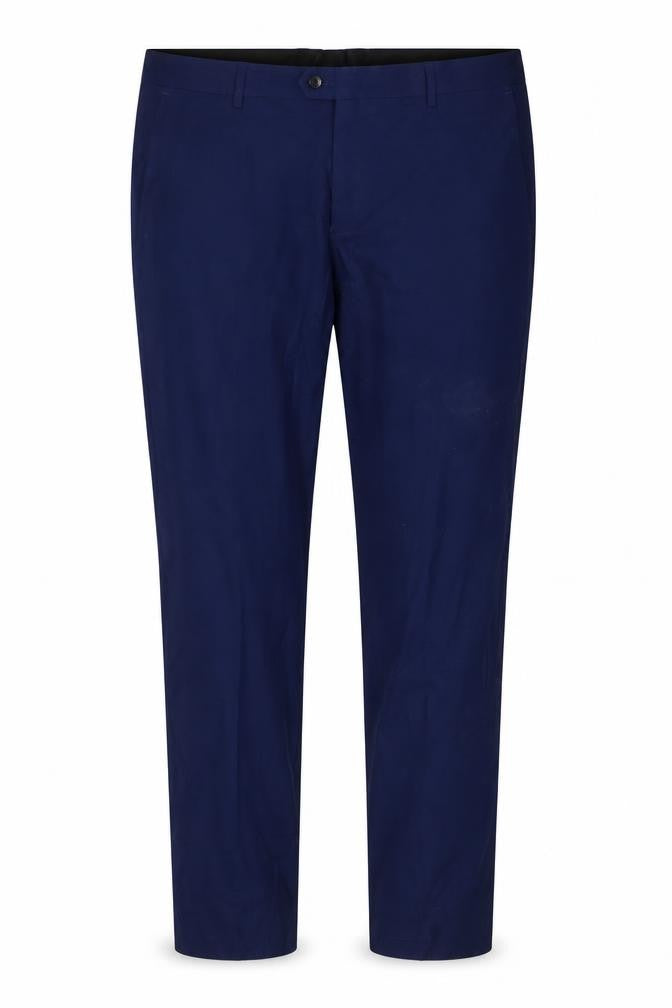 Front view of Next Women's Blue Trousers |, size 40, | Business Casual