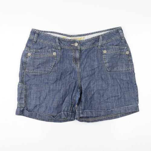 Next Women's Blue Cargo Shorts, Size 16 - Casual Summer Wear