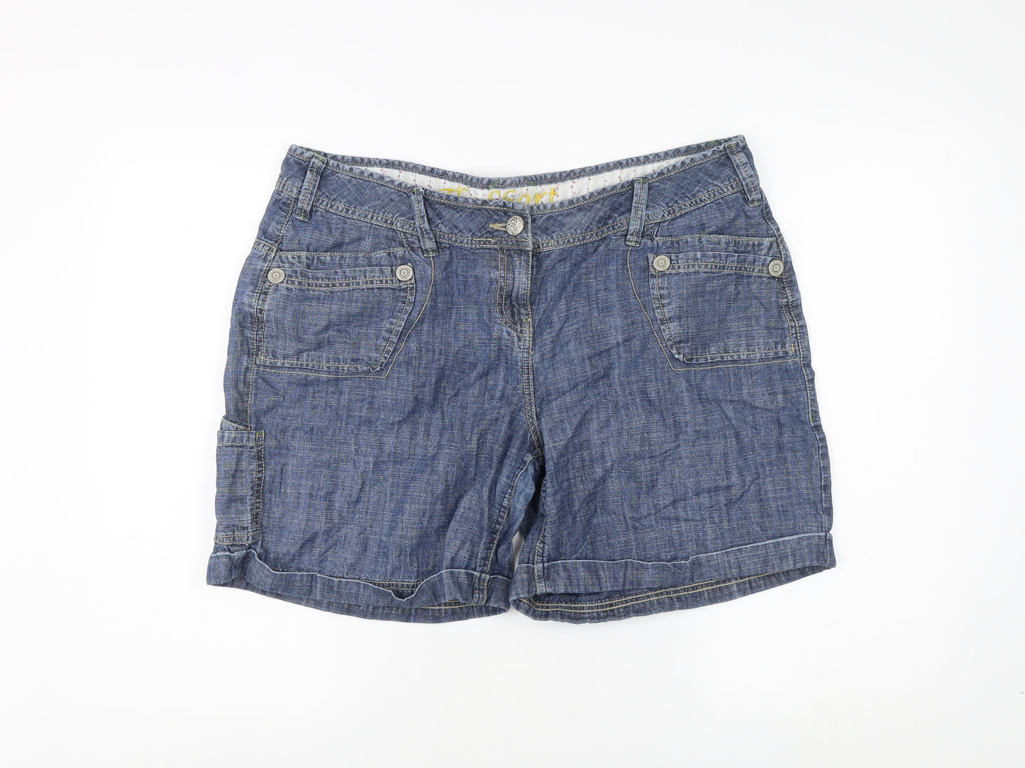 Next Women's Blue Cargo Shorts, Size 16 - Casual Summer Wear