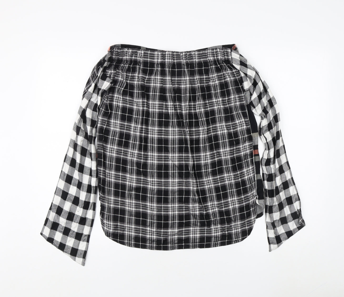 River Island Women's Plaid Button-Up Top Size 12
