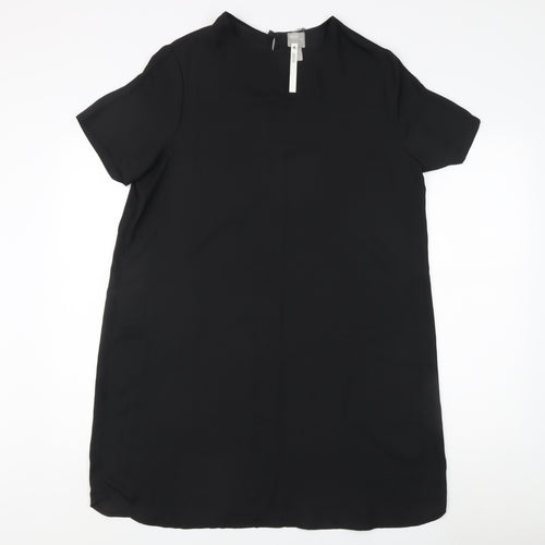 ASOS Women's Black Short Sleeve Dress, Size 14