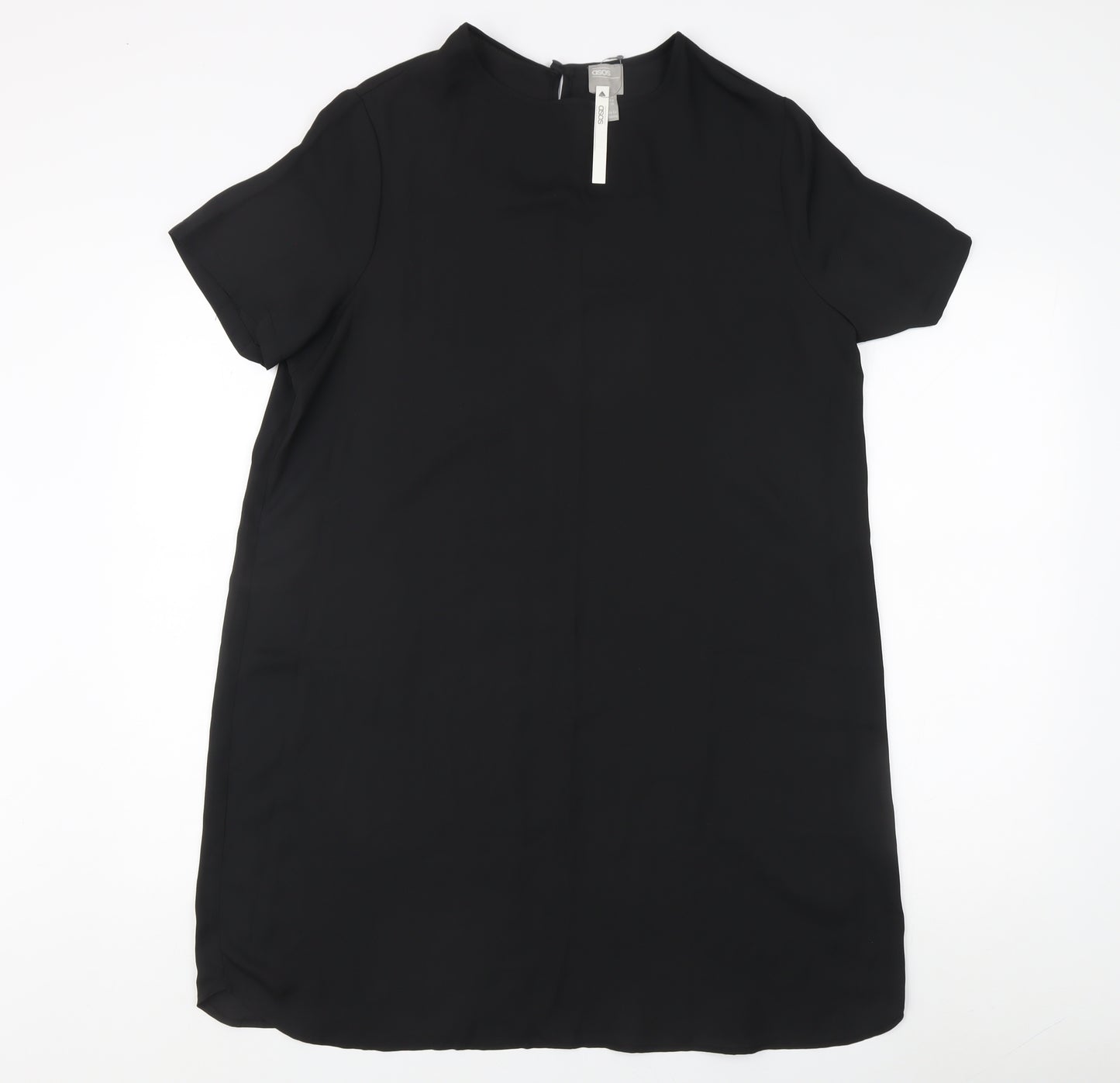 ASOS Women's Black Short Sleeve Dress, Size 14