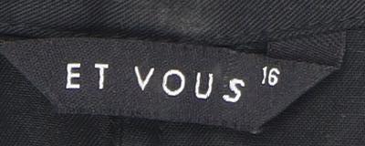 Et Vous Women's Black Shirt Dress Size 16
