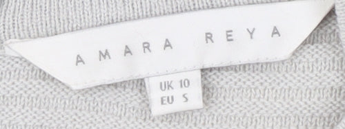 Amara Reya Women's Grey Pullover Jumper Size 10