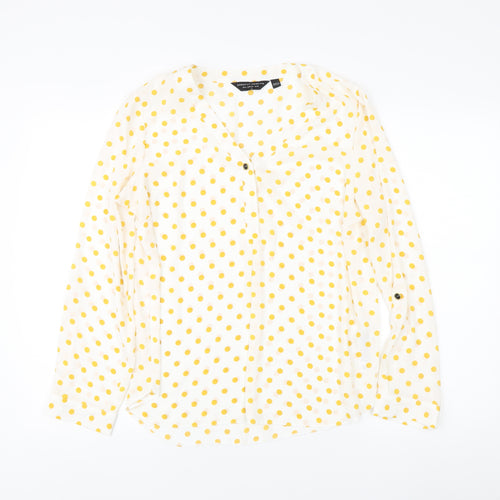 Dorothy Perkins Women’s White Polka Dot Blouse Size 12