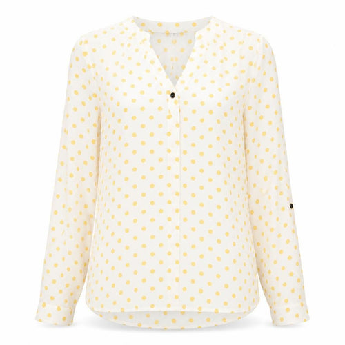 Dorothy Perkins Women’s White Polka Dot Blouse Size 12