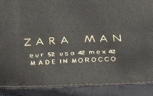 Zara Man Black Blazer, Men's 42, Two-Button Jacket