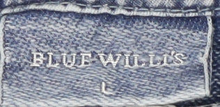 Blue Willi's Women's Blue Denim Top L Casual