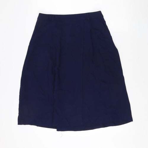 NOOSNOW Women's Blue Knee Length Skirt, Size 12