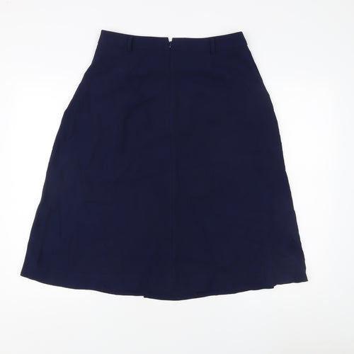 NOOSNOW Women's Blue Knee Length Skirt, Size 12