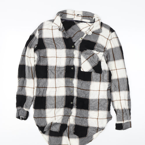 M&Co Women's Check Button-Up Shirt - Size 14