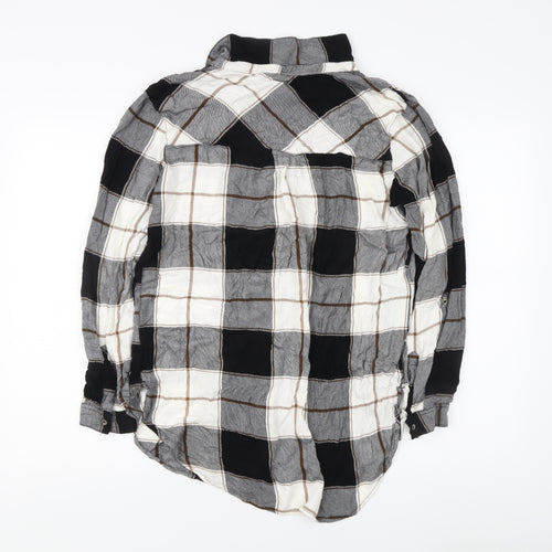 M&Co Women's Check Button-Up Shirt - Size 14