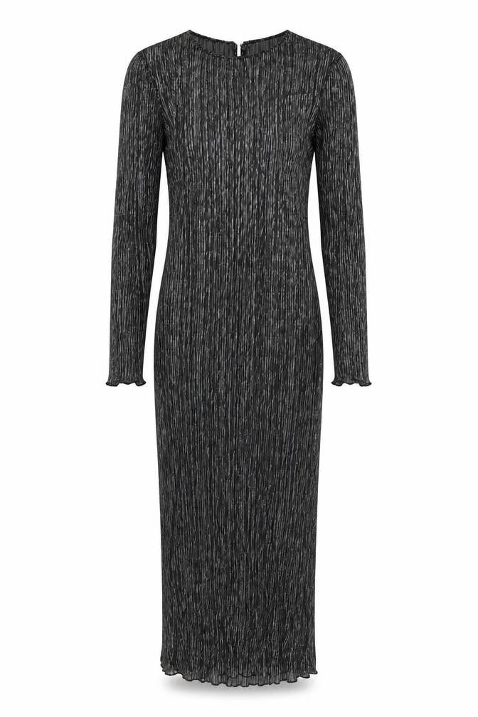 Front view of Marks & Spencer Women's Black Long Sleeve Dress