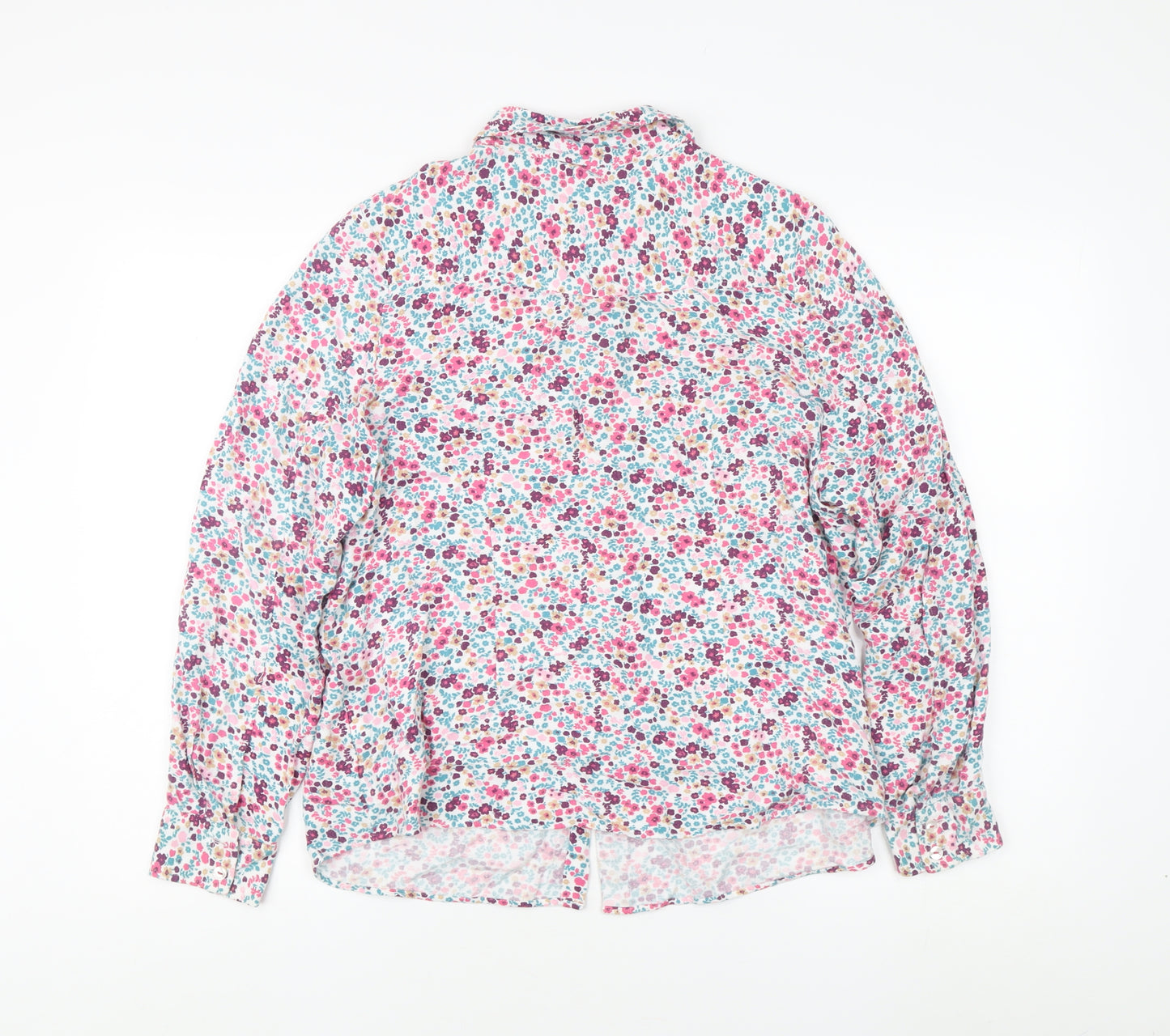 Marks & Spencer Women's Floral Button-Up Shirt, Size 16