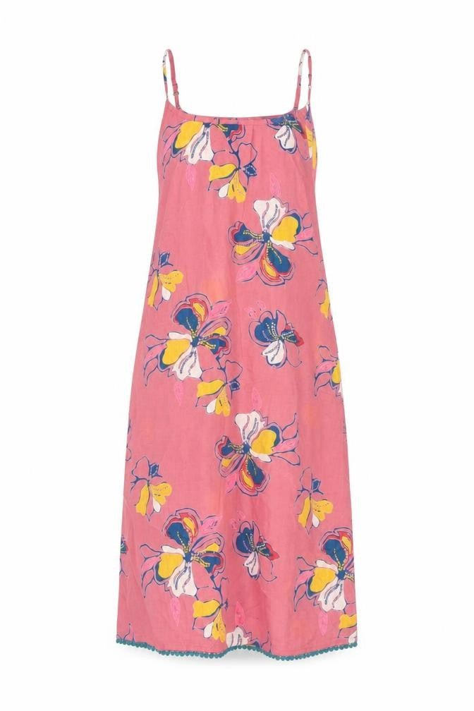 La Fiancée Du Mekong Women Floral Slip Dress Pink Size 12