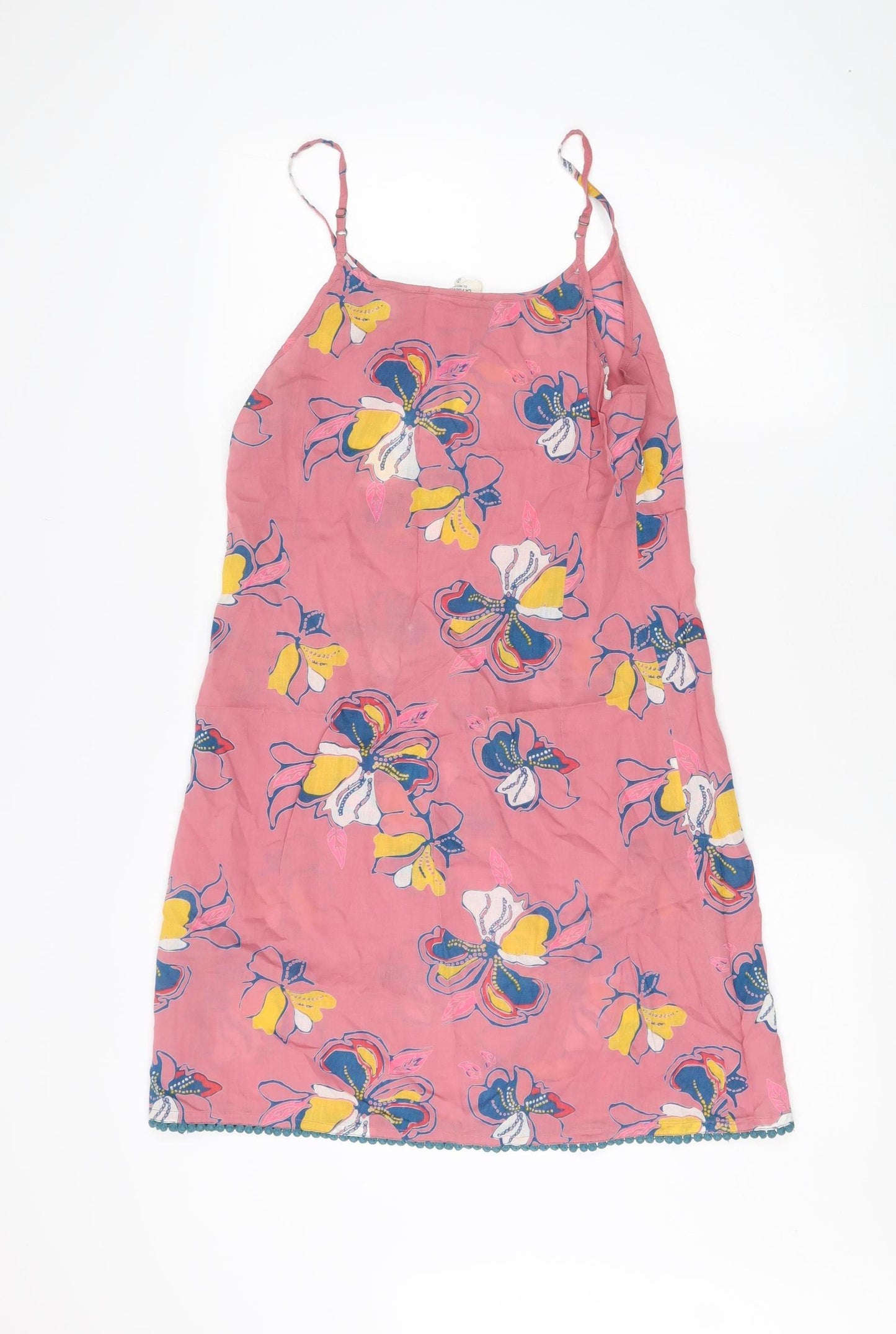 La Fiancée Du Mekong Women Floral Slip Dress Pink Size 12