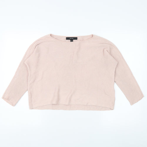 Vero Moda Women's Pink Pullover Jumper, Size S, Boat Neck