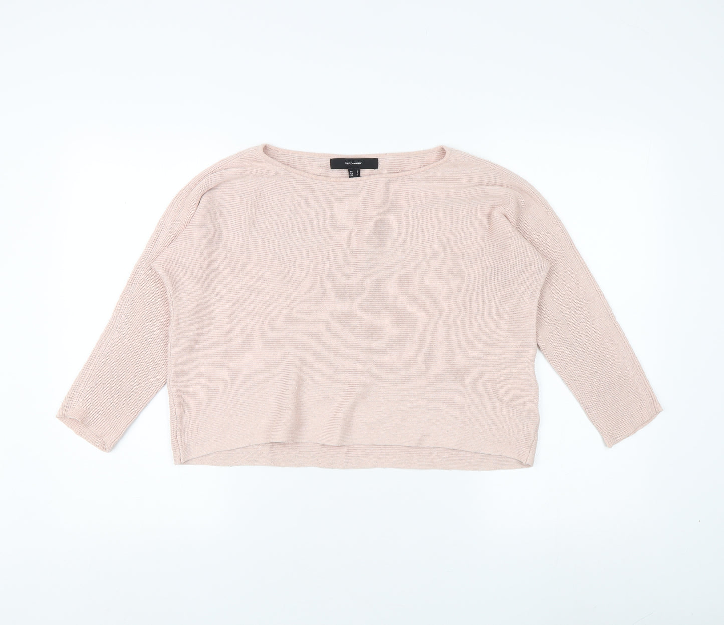 Vero Moda Women's Pink Pullover Jumper, Size S, Boat Neck