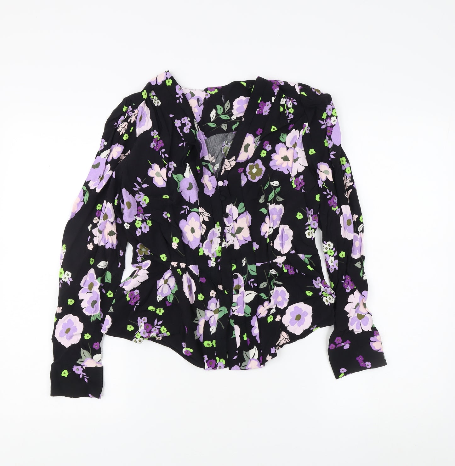 Marks and Spencer Women's Floral Blouse - Size 12