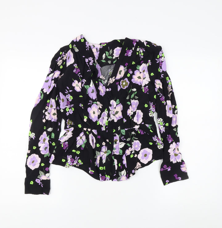 Marks and Spencer Women's Floral Blouse - Size 12