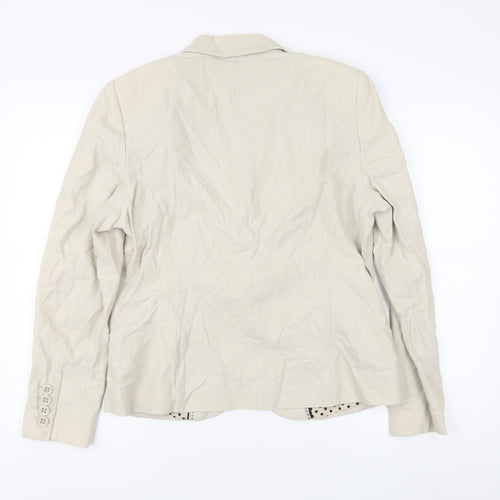 Marks and Spencer Beige Women's Blazer Size 14