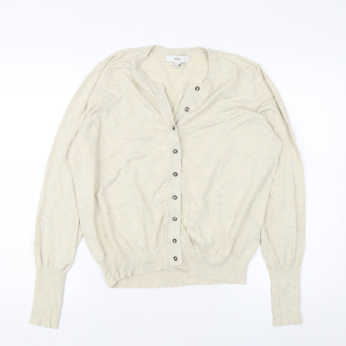 Marks and Spencer Women's Beige Cardigan, Size 16, Casual
