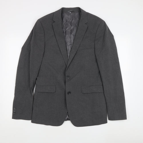 John Lewis Men's Grey Wool Blazer, 40L, Formal Jacket