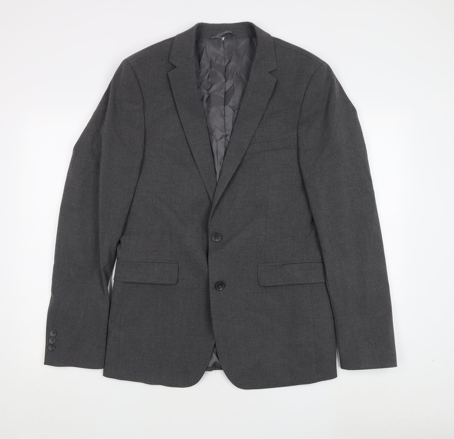 John Lewis Men's Grey Wool Blazer, 40L, Formal Jacket