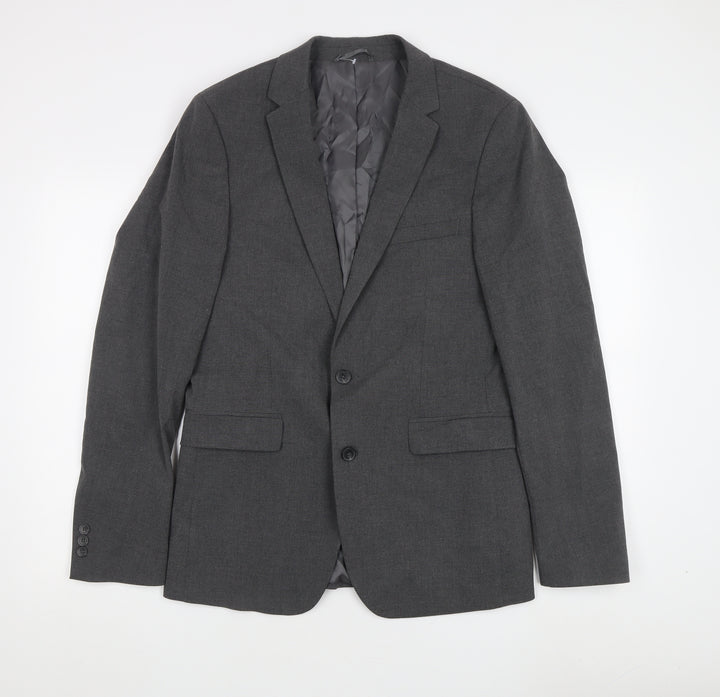 John Lewis Men's Grey Wool Blazer, 40L, Formal Jacket
