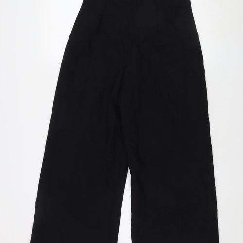 Zara Women's Black Wide-Leg Trousers Size S