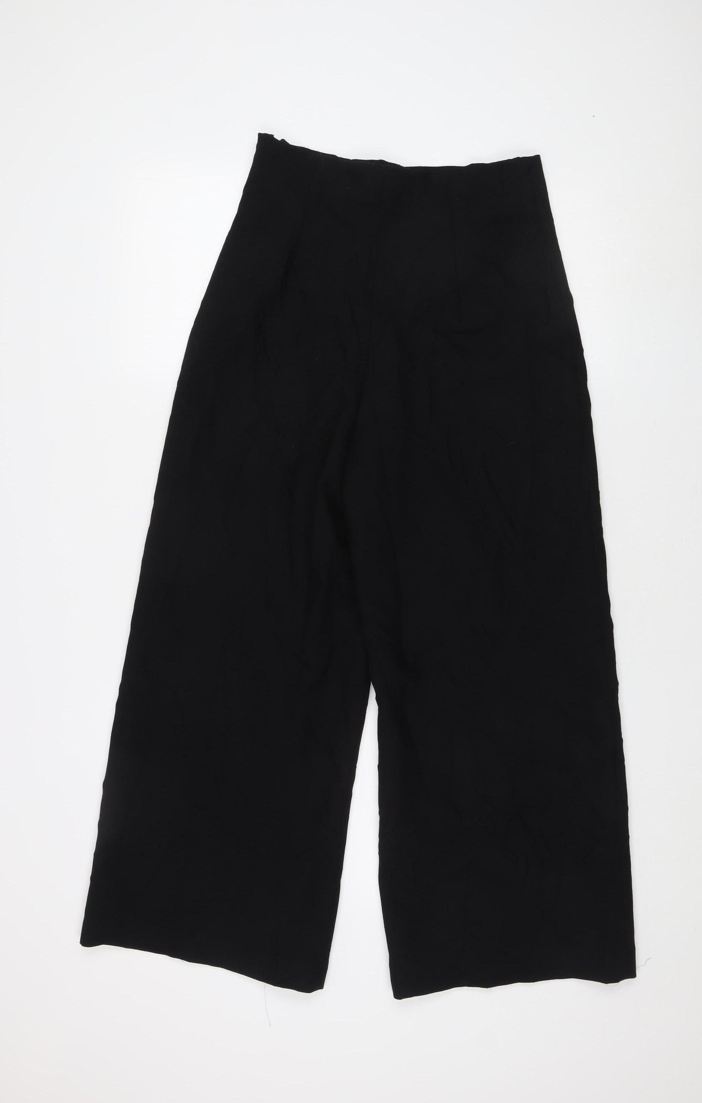Zara Women's Black Wide-Leg Trousers Size S