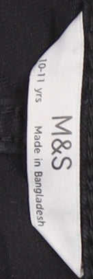 Marks and Spencer Women's Black Cargo Trousers