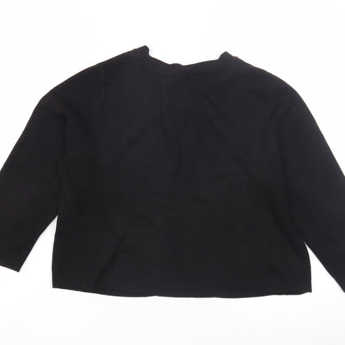 BHS Women's Black Cardigan, Size 14, Round Neck
