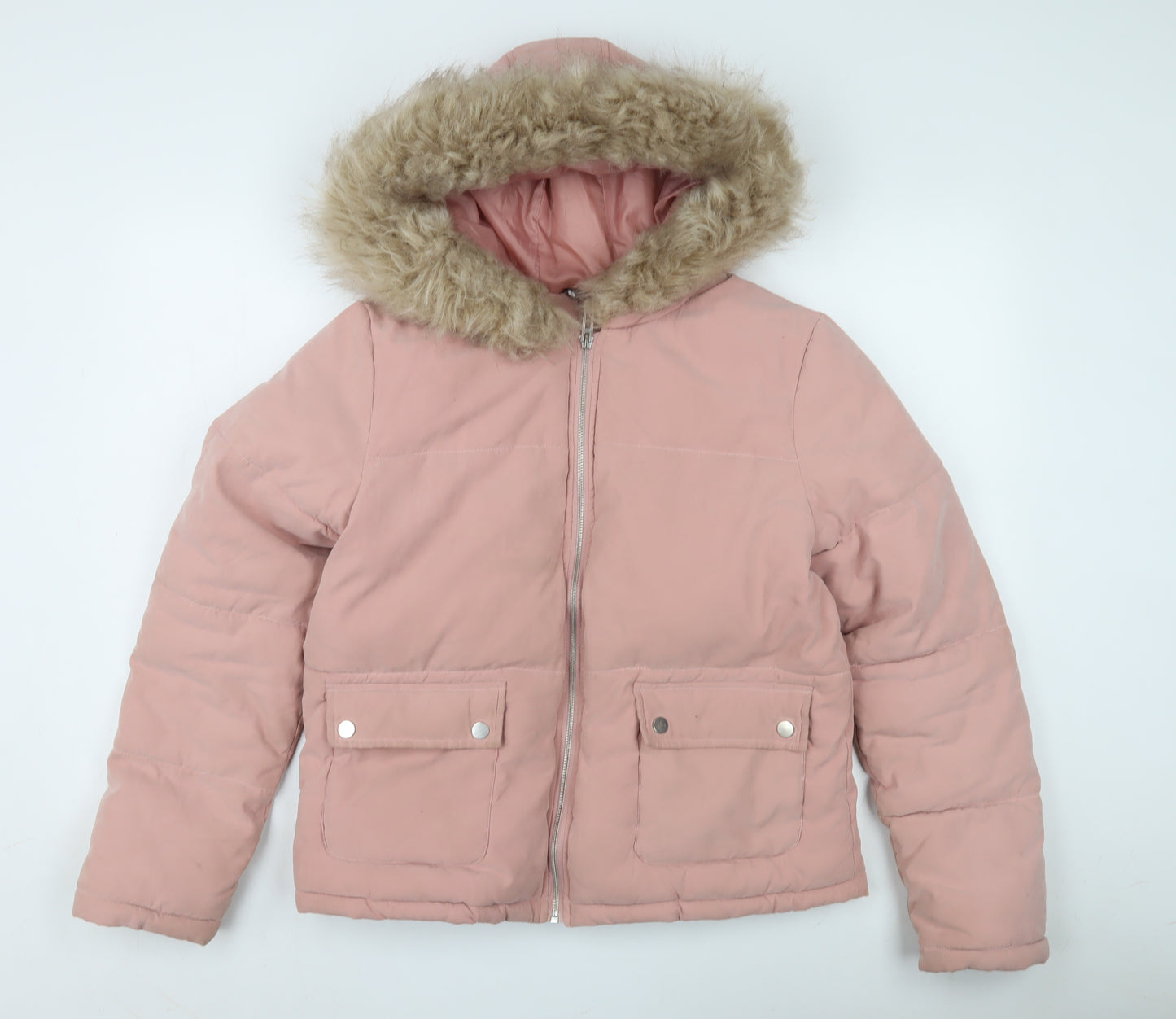 Select Women's Pink Puffer Jacket Size 12
