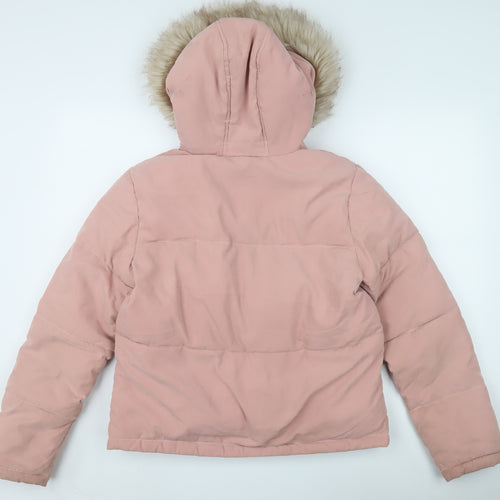 Select Women's Pink Puffer Jacket Size 12