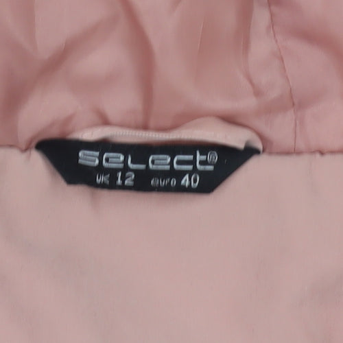 Select Women's Pink Puffer Jacket Size 12