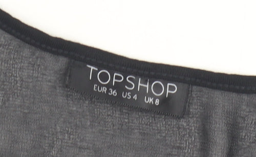 Topshop Women's Black Tank Top