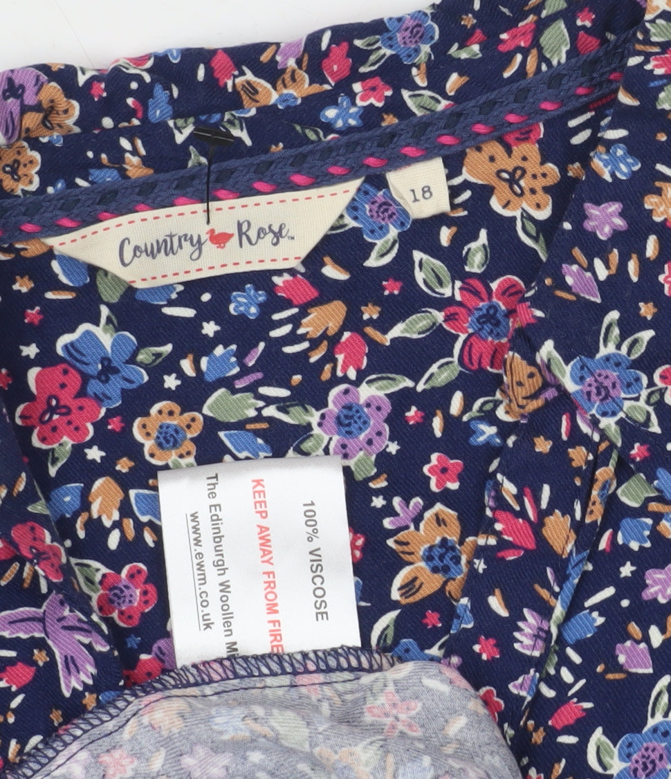 Country Rose Women's Floral Dress Size 18