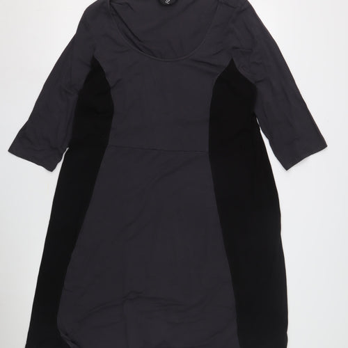 Women's Black Dress, UK Size 20, Scoop Neck