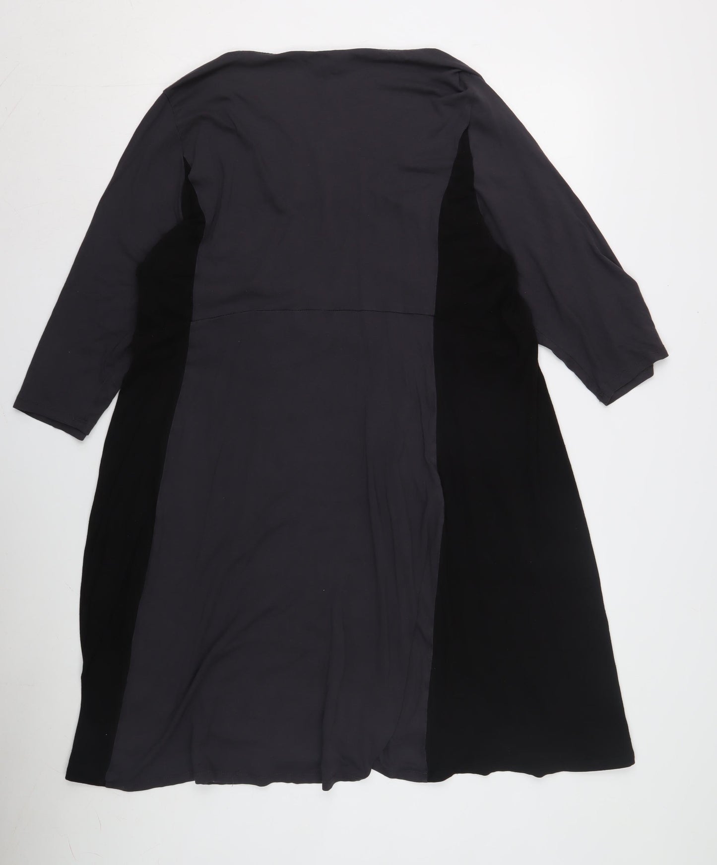 Women's Black Dress, UK Size 20, Scoop Neck