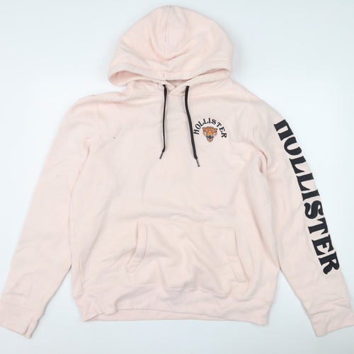 Hollister Women Pink Large Pullover Hoodie