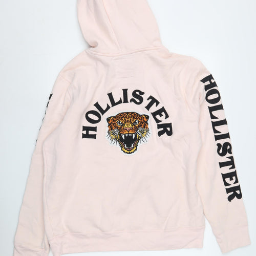 Hollister Women Pink Large Pullover Hoodie