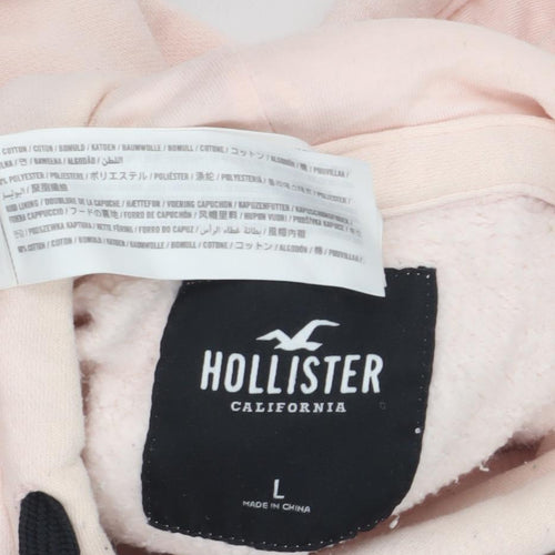 Hollister Women Pink Large Pullover Hoodie
