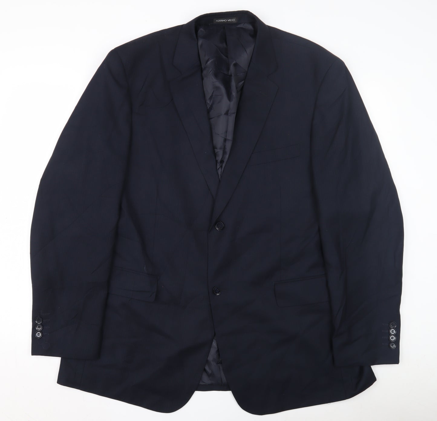 Marino Vicci Black Wool Men's Jacket UK 46 Classic Striped