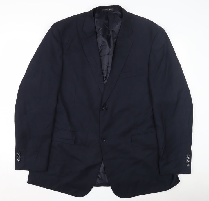 Marino Vicci Black Wool Men's Jacket UK 46 Classic Striped