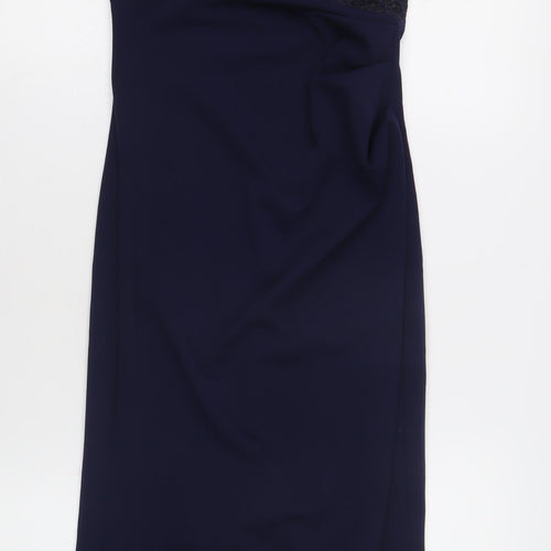Quiz Women's Navy Blue Bodycon Midi Dress