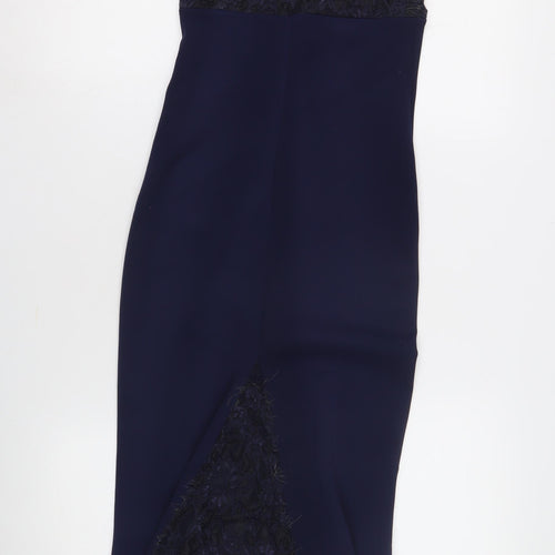 Quiz Women's Navy Blue Bodycon Midi Dress