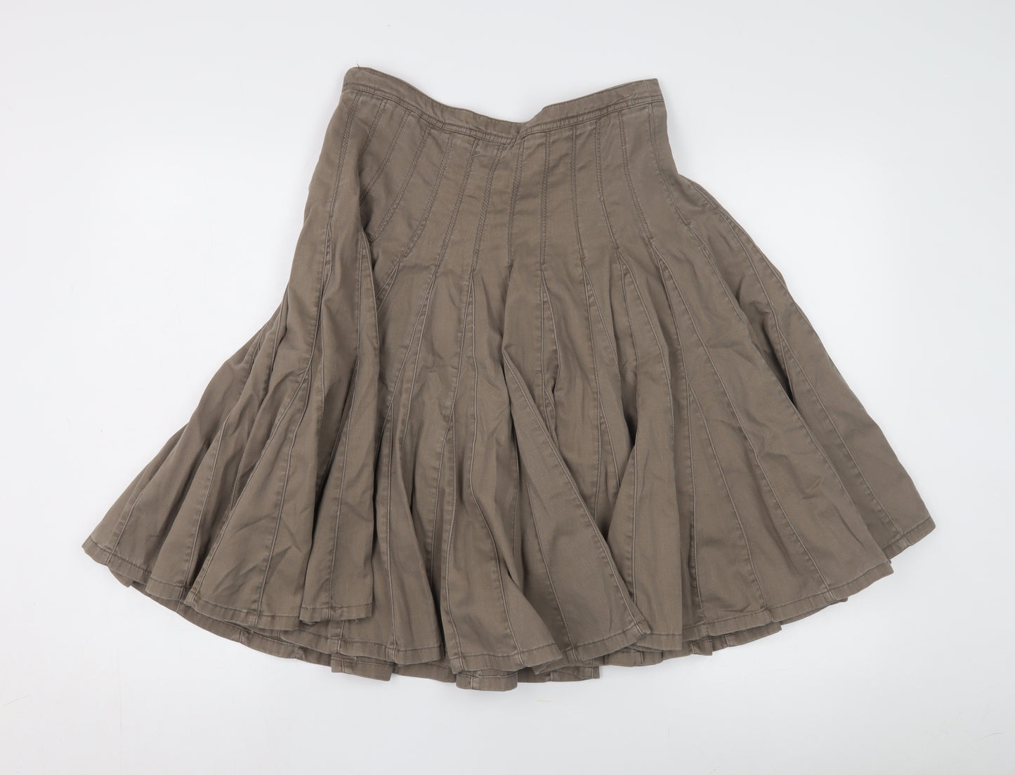 Warehouse Women's Flare Skirt Brown Size 10