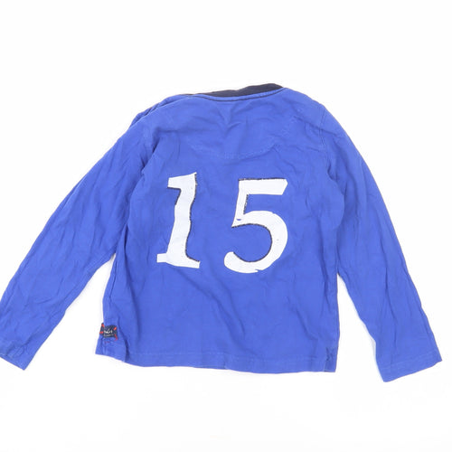 Joules Boys Blue Long Sleeve T-Shirt 3-4 Years - Sporty Style